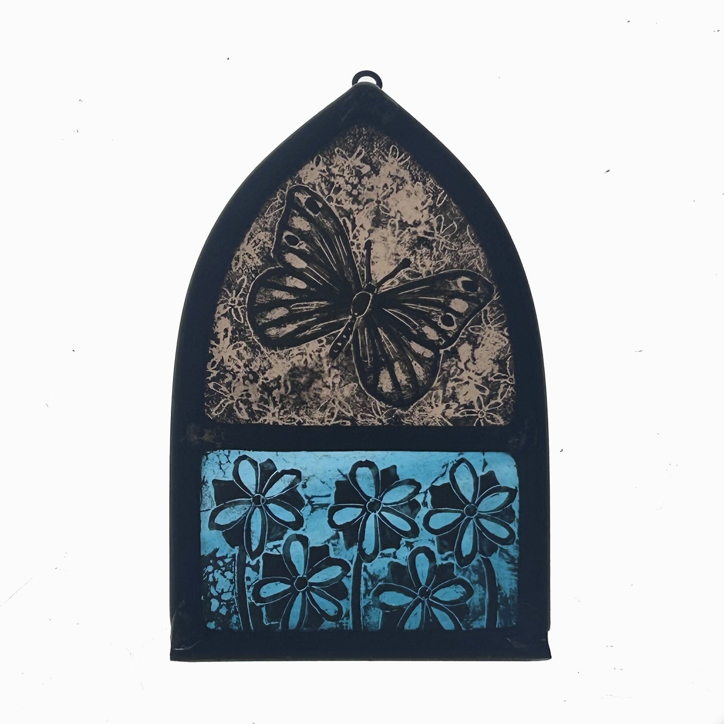 Hermit Butterfly Small Stained Glass Arch,Small