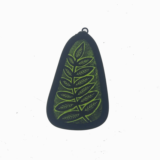 Leaf frond Stained Glass Miniature