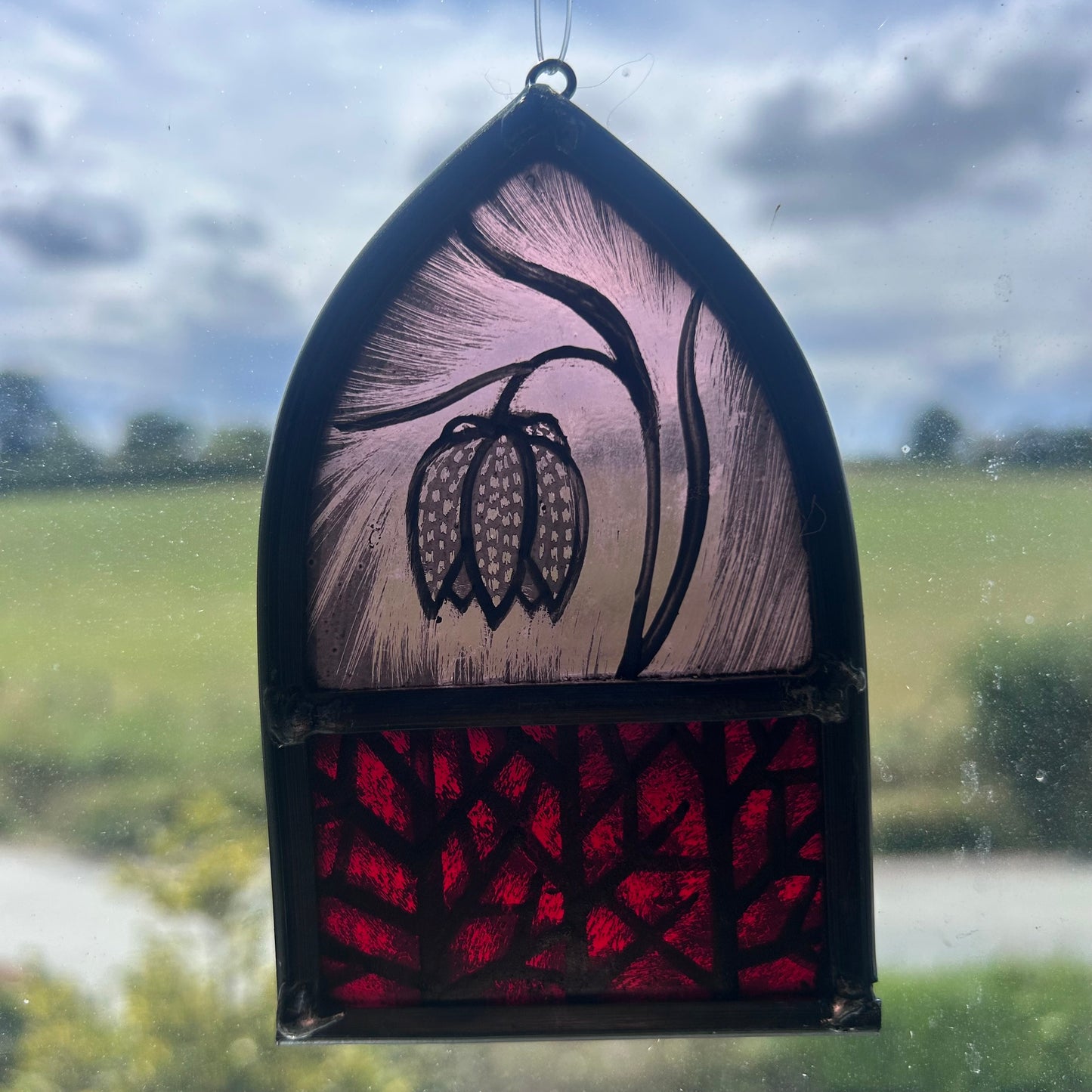 Fritillary Stained Glass Arch, Small