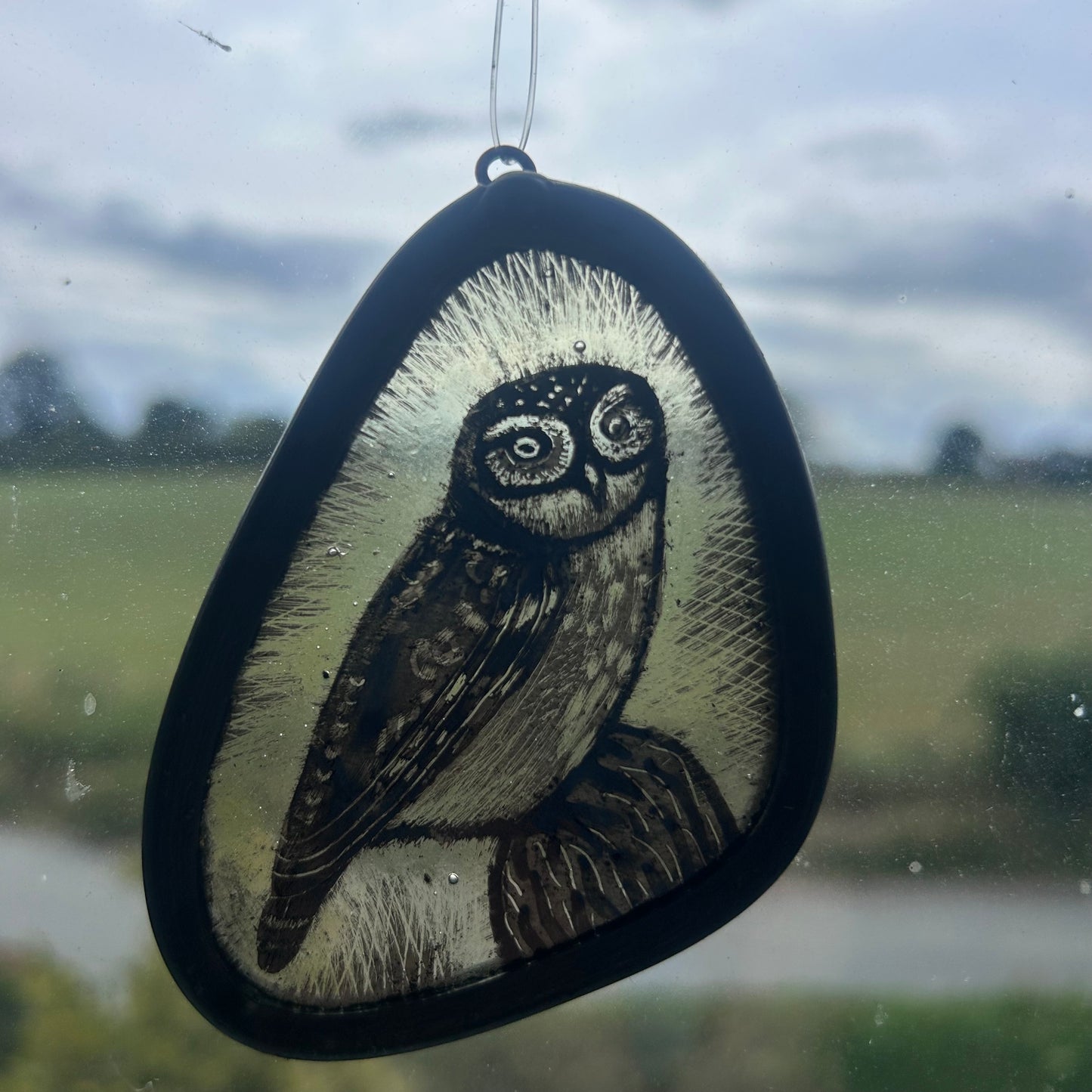 Little Owl Stained Glass Miniature
