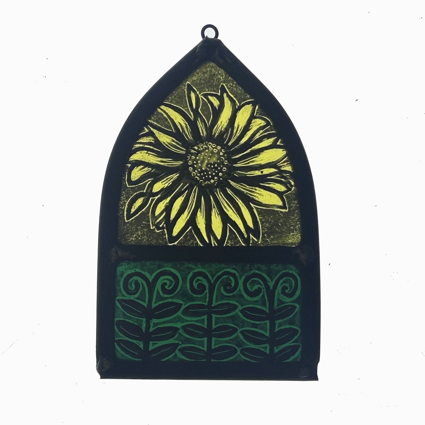 Sunflower Stained Glass Arch, Small