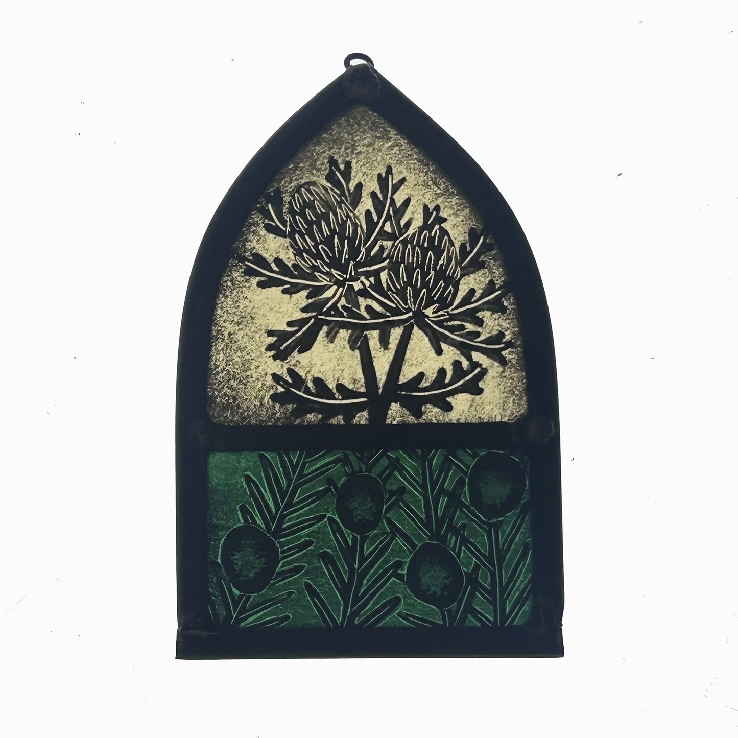 Teasel and Yew Stained Glass Arch, Small