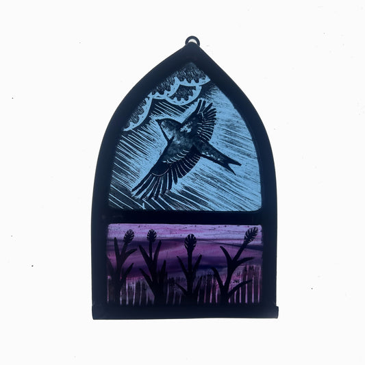 Flying Bird Stained Glass Arch, Small