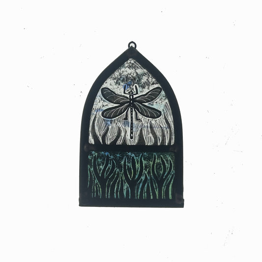 Dragonfly Small Stained Glass Arch,Small