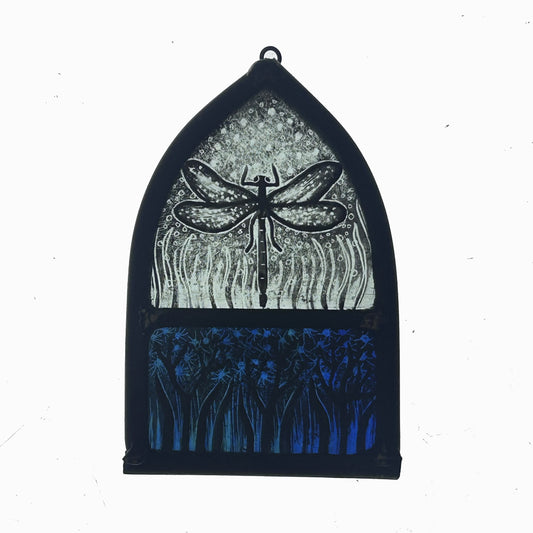 Dragonfly Small Stained Glass Arch,Small