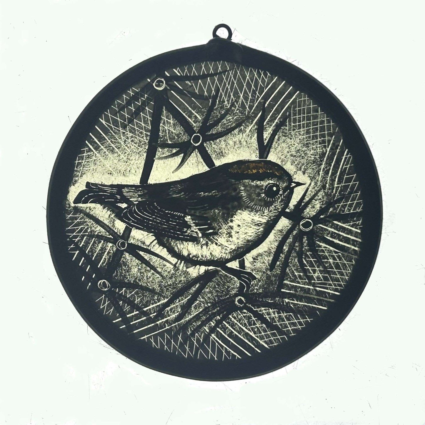 Goldcrest Stained Glass Roundel