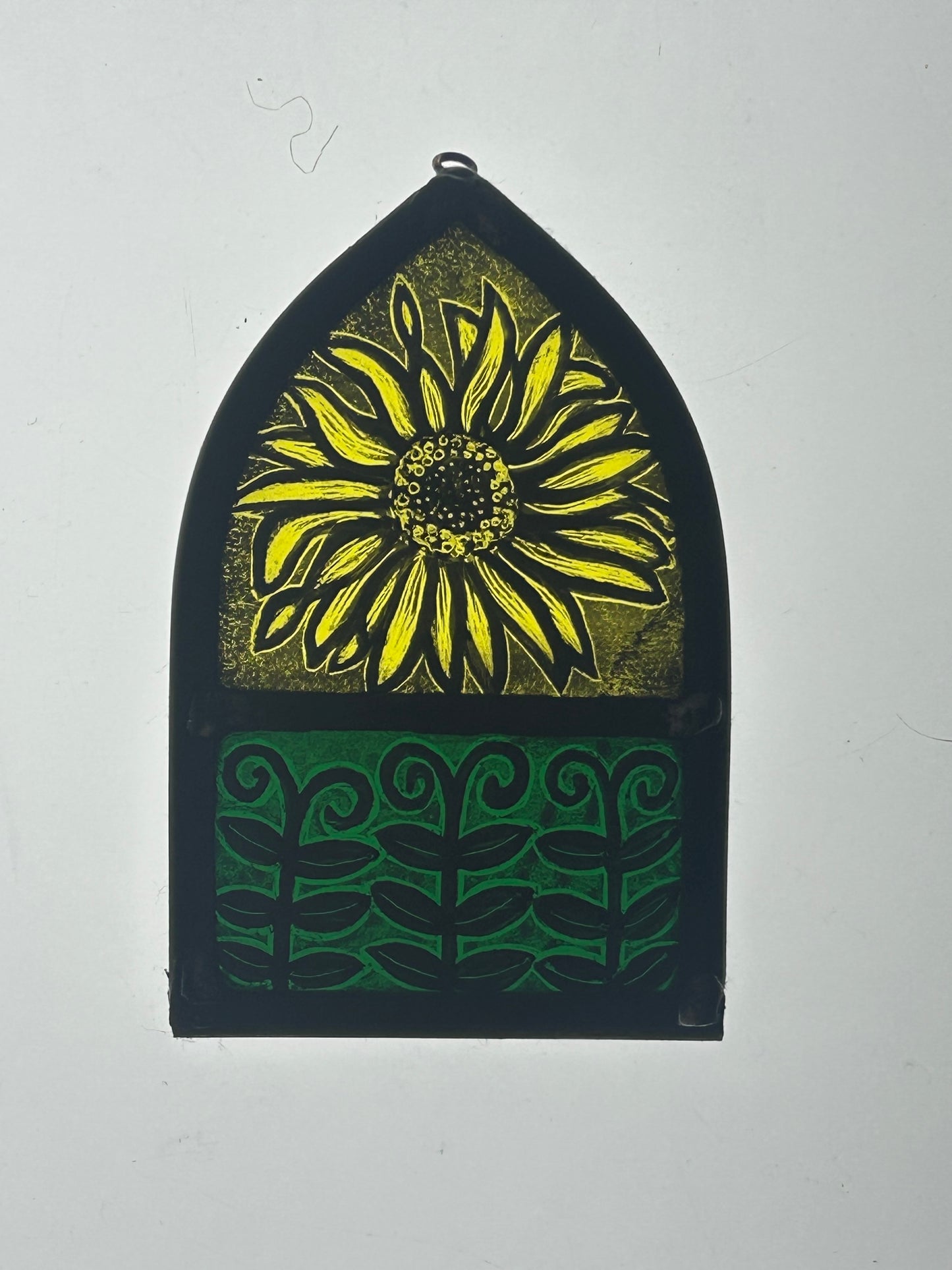 Sunflower Stained Glass Arch, Small