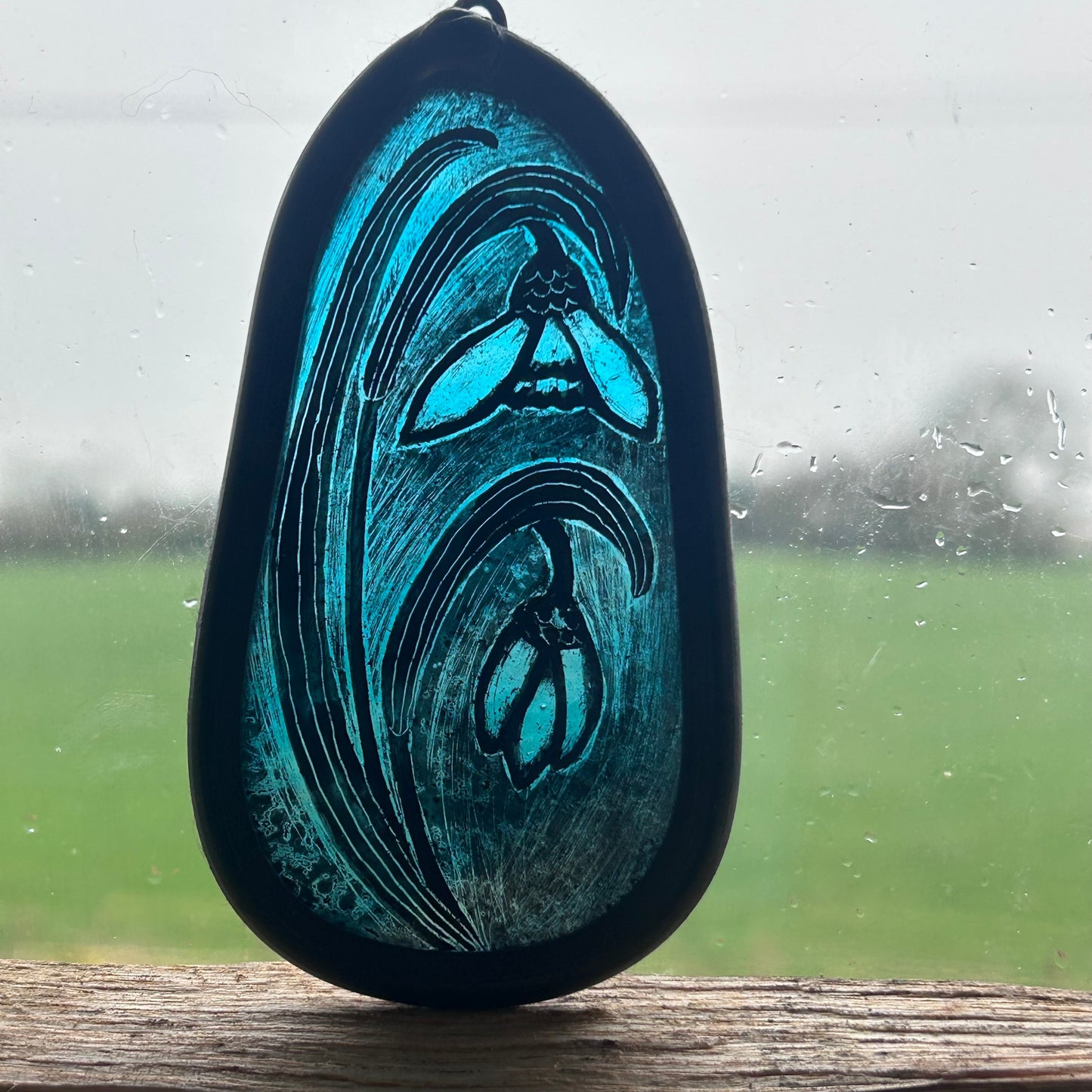 Snowdrop 2 Stained Glass Miniature