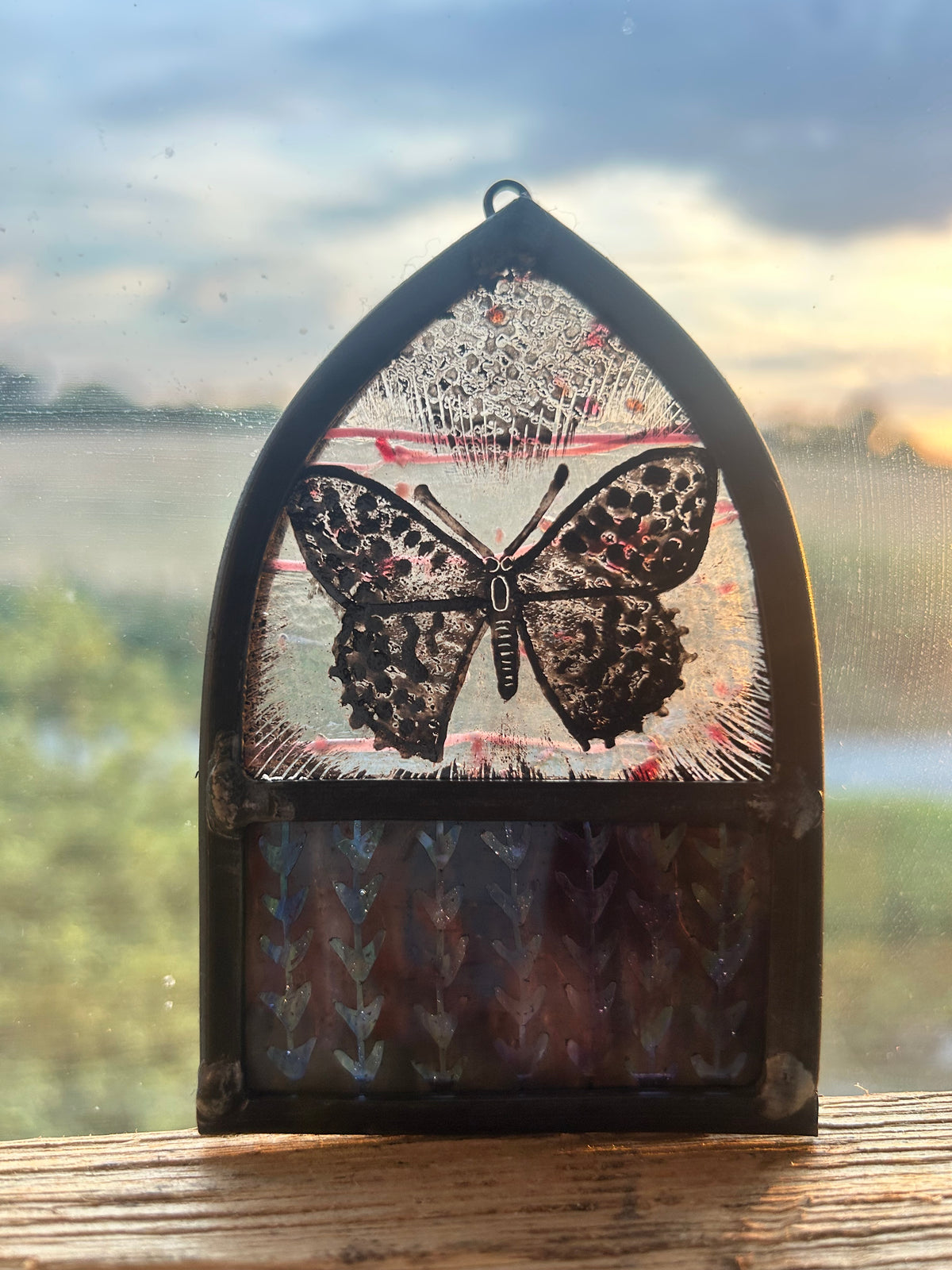 Butterfly Small Stained Glass Arch,Small