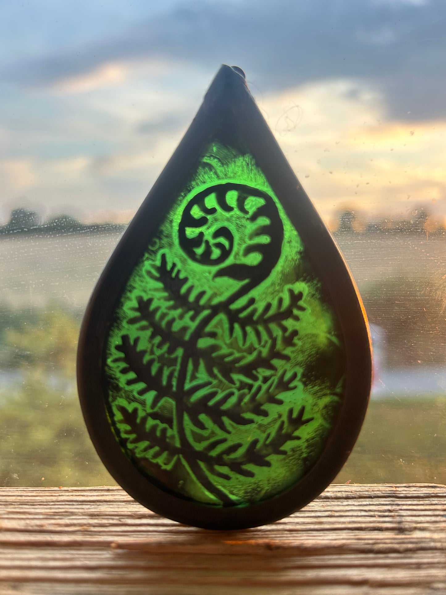 Fern Stained Glass Miniature