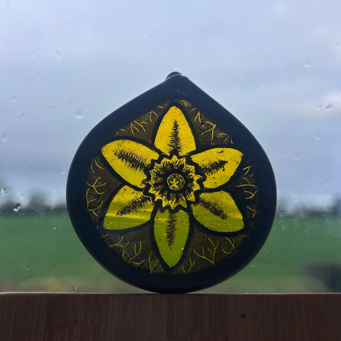 Daffodil 1 Stained Glass Miniature