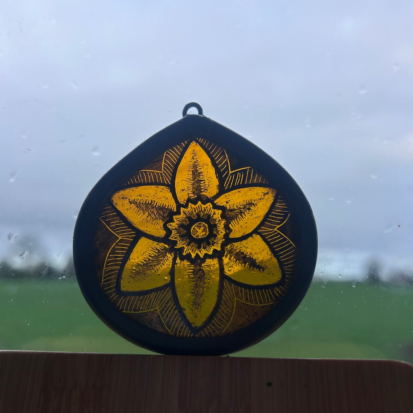 Daffodil 3 Stained Glass Miniature