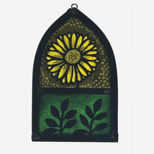 Sunflower Stained Glass Arch, Small