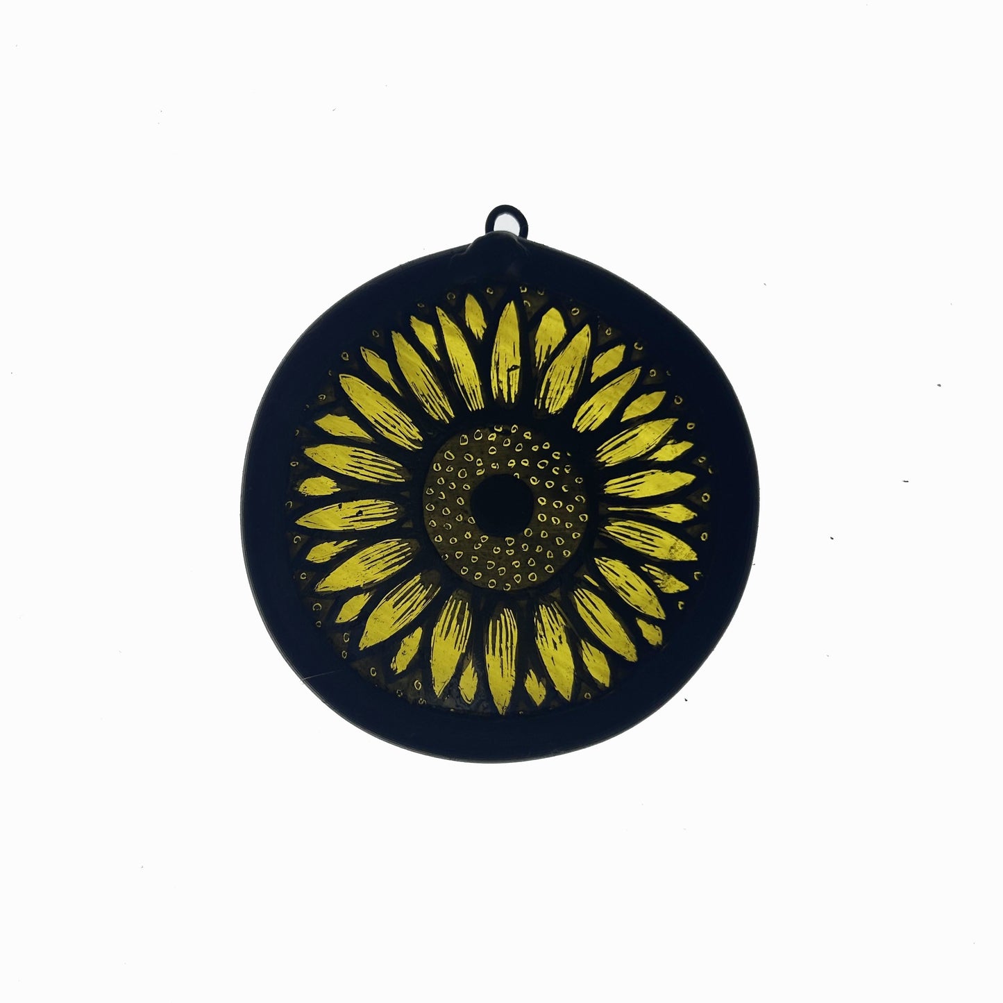 Sunflower Yellow Stained Glass Miniature