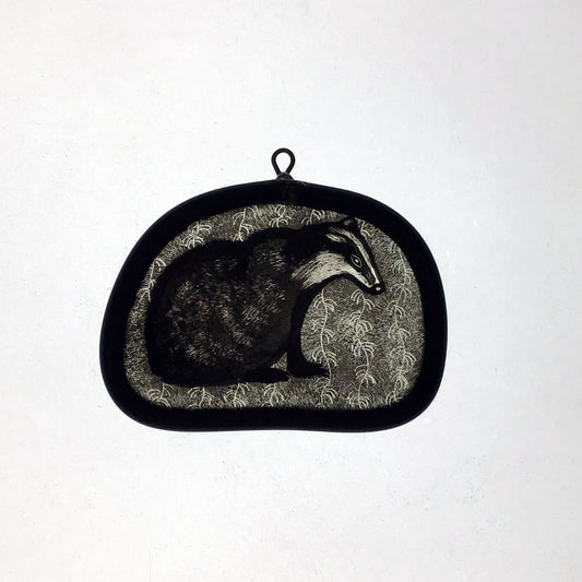 Badger Stained Glass Miniature